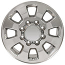 18" Replica Wheel CV75A Fits GMC Sierra Rim 18x8 Polished Wheel