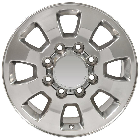 18" Replica Wheel CV75A Fits GMC Sierra Rim 18x8 Polished Wheel
