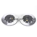 PowerStop Evolution Drilled Slotted Rotors Pair Front For Nissan GT-R