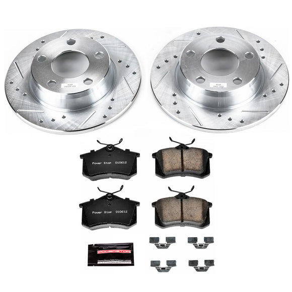 PowerStop Z23 Daily Driver Carbon-Fiber Ceramic Brake Pad and Drilled & Slotted