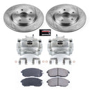 PowerStop OE Stock Replacement Low-Dust Ceramic Brake Pad, Rotor and Caliper Kit