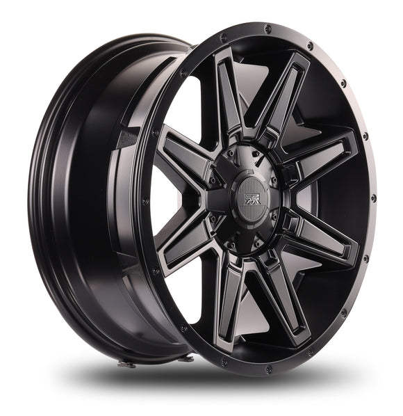 20x9 Mudder Trucker MT404 Deviant Black 6x135 6x139.7 6x5.5 ET12 Wheel Rim