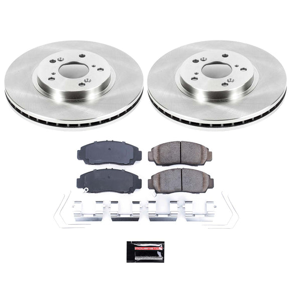 PowerStop OE Stock Replacement Low-Dust Ceramic Brake Pad and Rotor Kit
