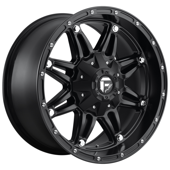 18X9 Fuel D531 HOSTAGE Matte Black 6X135/6X139.7 ET1 wheel/rim