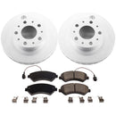 PowerStop Genuine Geomet Coated Rotor and Low-Dust Ceramic Brake Pad Kit