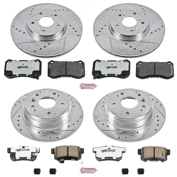 PowerStop Z26 Street Performance Ceramic Brake Pad and Drilled & Slotted Rotor K