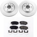 PowerStop Genuine Geomet Coated Rotor and Low-Dust Ceramic Brake Pad Kit