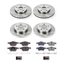 PowerStop OE Stock Replacement Low-Dust Ceramic Brake Pad and Rotor Kit