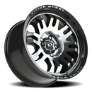 18x9.5 Vision 409 Inferno Gloss Blk Machined 5x5 (5x127) ET-18 wheel/rim