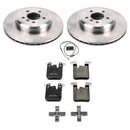 PowerStop OE Stock Replacement Low-Dust Ceramic Brake Pad and Rotor Kit