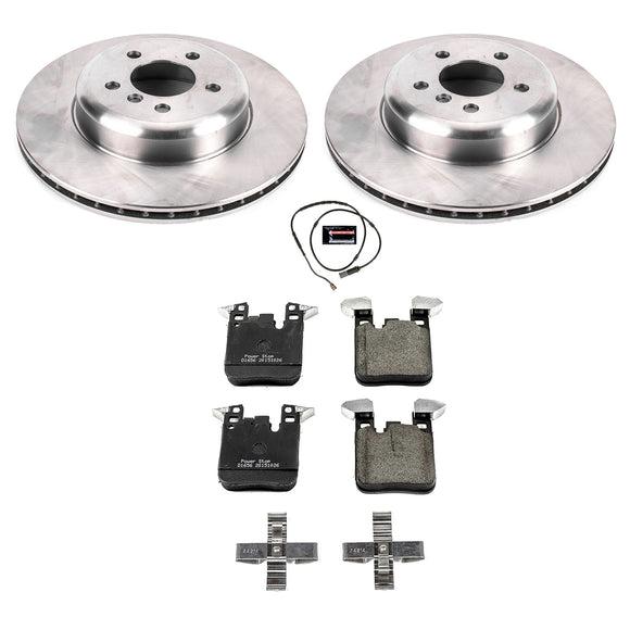 PowerStop OE Stock Replacement Low-Dust Ceramic Brake Pad and Rotor Kit