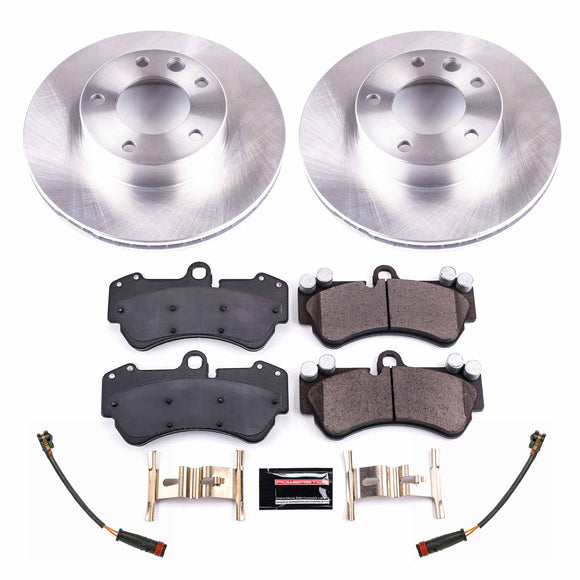 PowerStop OE Stock Replacement Low-Dust Ceramic Brake Pad and Rotor Kit