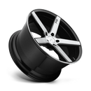 8.5x20 Niche Wheels M124 Milan Gloss Black Brushed Wheel 5x120 ET35 CB72.56