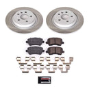 PowerStop Semi-Coated Rotor and Low-Dust Ceramic Brake Pad Kit