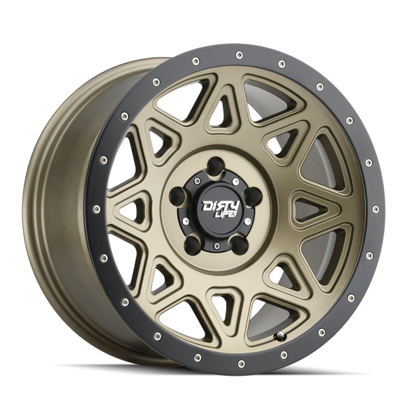 18X9 Dirty Life Theory Gold-Matte Wheel/Rim 5x127 ET0 9305-8973MGD