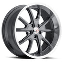 18x8.5 Vision 143 Torque Gunmetal Machined 5x120.65 5x4.75 ET10 Wheel Rim
