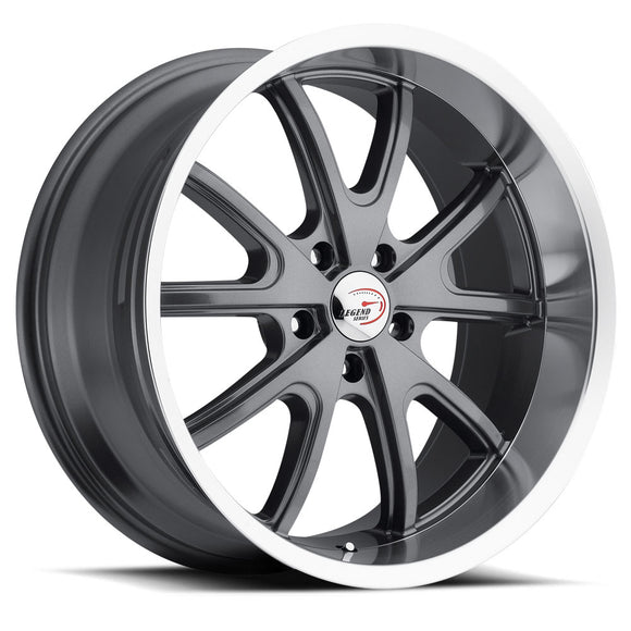 18x8.5 Vision 143 Torque Gunmetal Machined 5x120.65 5x4.75 ET10 Wheel Rim