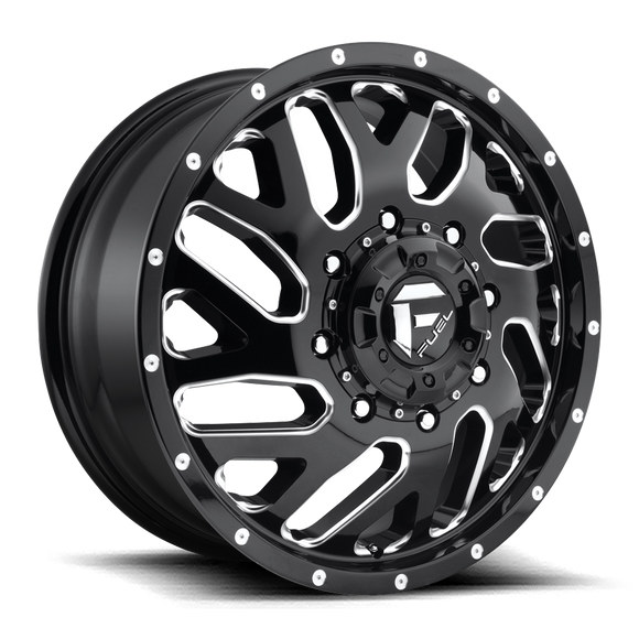 20x8.25 Fuel Off-Road D581 Triton Gloss Black Milled 8x200 ET105 CB142 Wheel Rim