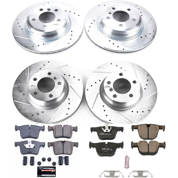 PowerStop Z23 Daily Driver Carbon-Fiber Ceramic Brake Pad and Drilled & Slotted