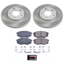PowerStop Semi-Coated Rotor and Low-Dust Ceramic Brake Pad Kit