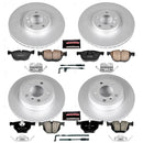 PowerStop Genuine Geomet Coated Rotor and Carbon-Fiber Ceramic Brake Pad Kit