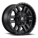 20x9 Fuel Off-Road D596 Sledge Matte Black Gloss Black Lip 8x170 ET1 Wheel