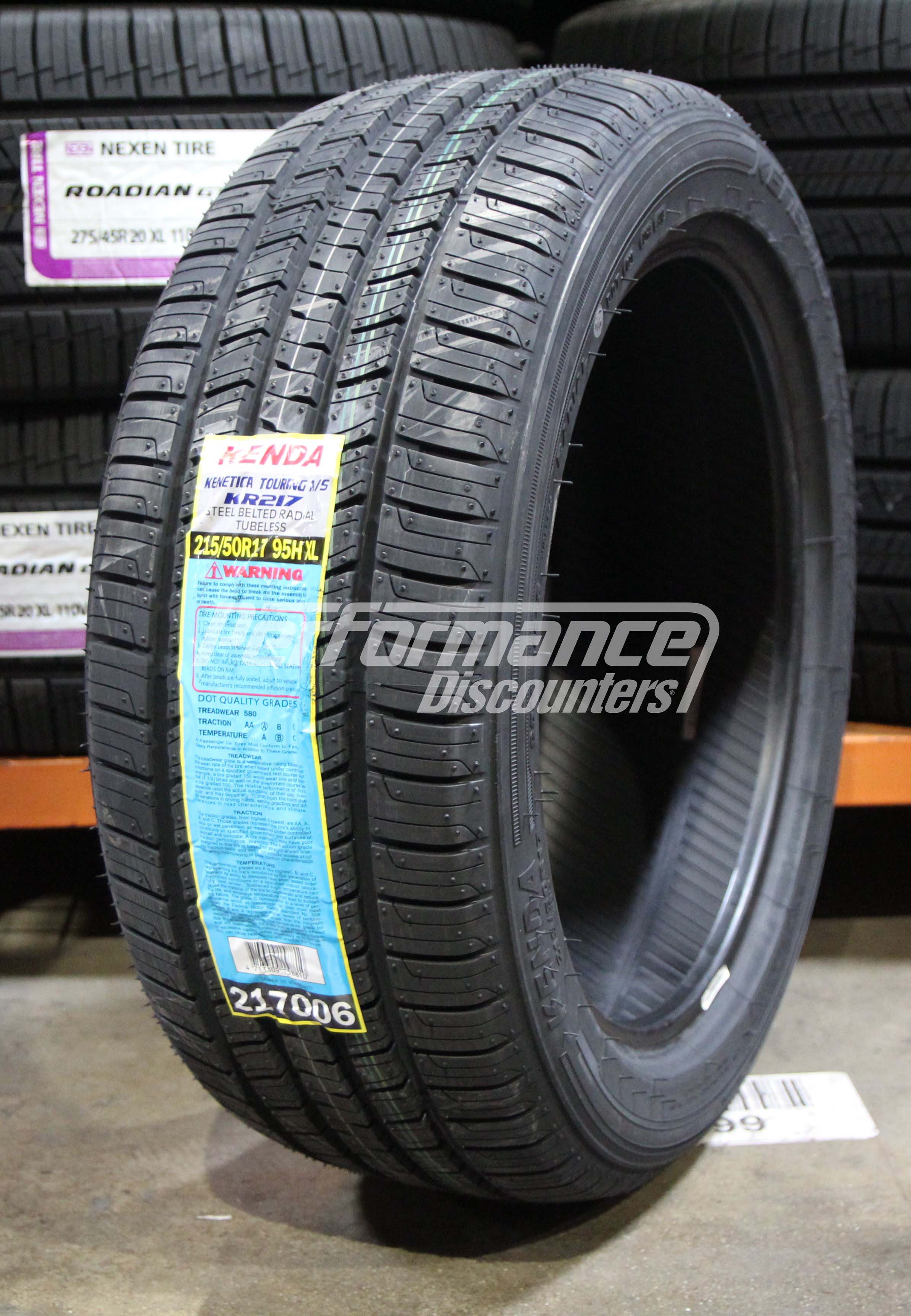 Kenda Kenetica Touring AS KR217 Tire(s) 215/50R17 95H XL 215/50-17 2155017