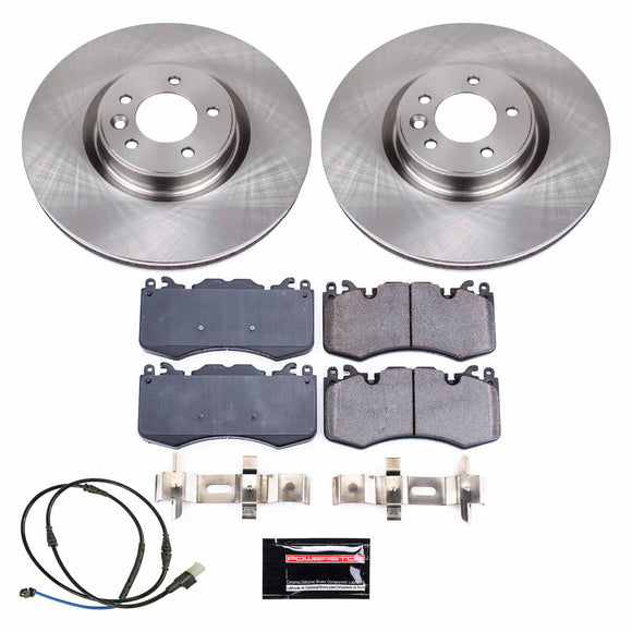 PowerStop OE Stock Replacement Low-Dust Ceramic Brake Pad and Rotor Kit