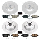 PowerStop Genuine Geomet Coated Rotor and Carbon-Fiber Ceramic Brake Pad Kit
