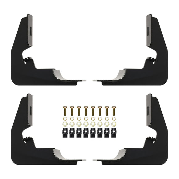 Westin Premier Oval Nerf Step Bar Mount Kit Powder Coated Black Steel 22-2005