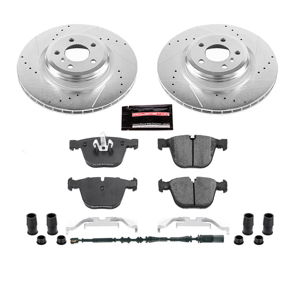 PowerStop Z23 Daily Driver Carbon-Fiber Ceramic Brake Pad and Drilled & Slotted