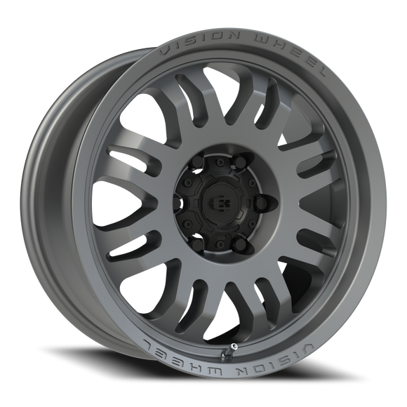 18x8.5 Vision 409 Inferno Satin Grey 6x139.7 6x5.5 ET0 Wheel Rim