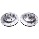 PowerStop Evolution Drilled And Slotted Rotors Pair Front For Dodge Ram 1500
