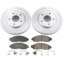 PowerStop Genuine Geomet Coated Rotor and Low-Dust Ceramic Brake Pad Kit