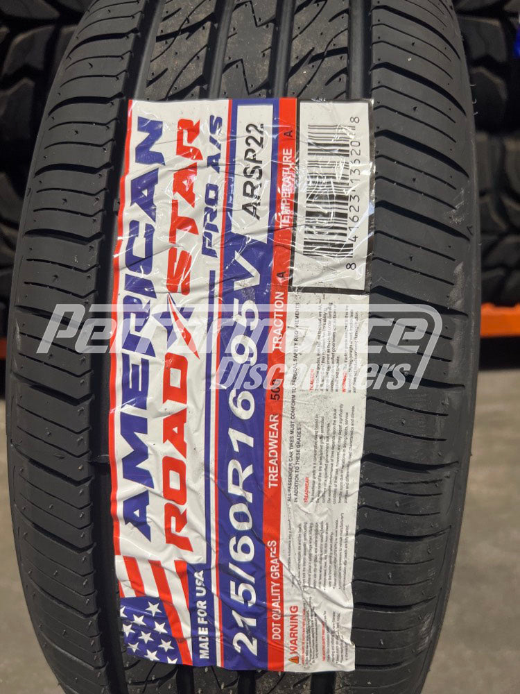 American Roadstar Pro A/S Tire(s) 215/60R16 95V SL BSW 215 60 16 2156016