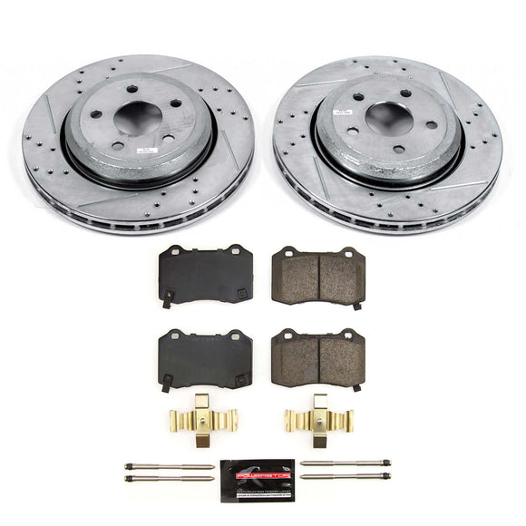 PowerStop Z23 Daily Driver Carbon-Fiber Ceramic Brake Pad and Drilled & Slotted
