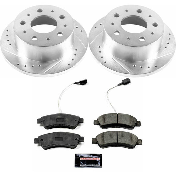 PowerStop Z23 Daily Driver Carbon-Fiber Ceramic Brake Pad and Drilled & Slotted