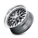 20x8.5 Ridler 607 Grey With Machined Lip 5x120.65 ET0 wheel rim