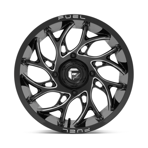 18X7 Fuel UTV D741 Runner Gloss Black Milled 4X156 ET13 wheel/rim