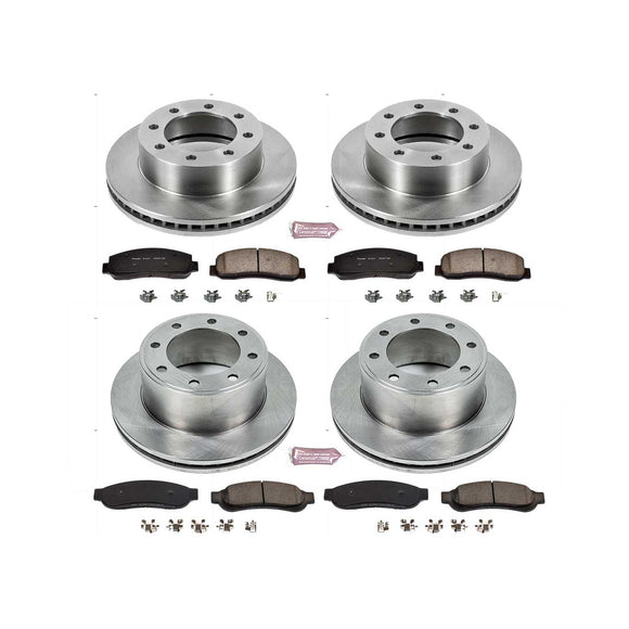 PowerStop OE Stock Replacement Low-Dust Ceramic Brake Pad and Rotor Kit