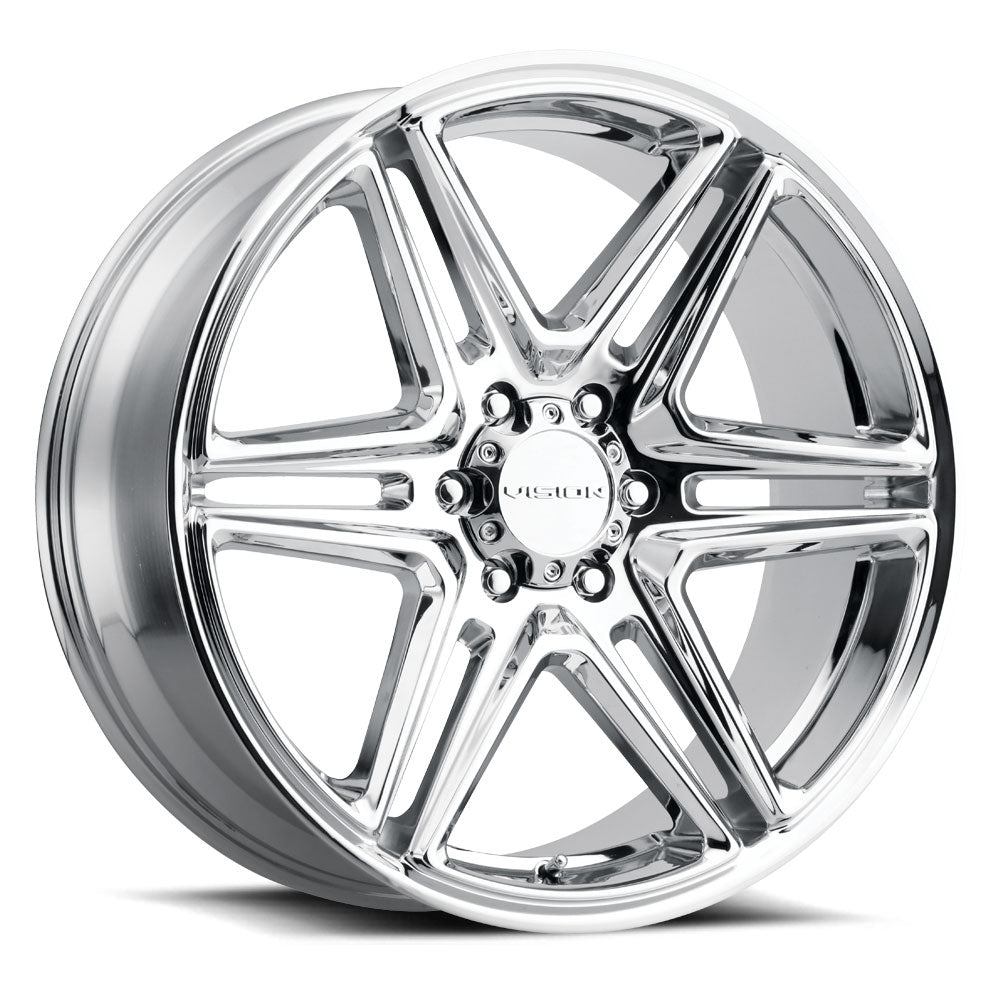 20x9 Vision 476 Wedge Chrome 5x115 ET15 Wheel Rim - 0