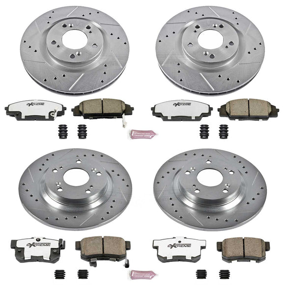 PowerStop Z26 Street Performance Ceramic Brake Pad and Drilled & Slotted Rotor K