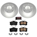 PowerStop Genuine Geomet Coated Rotor and Carbon-Fiber Ceramic Brake Pad Kit