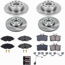 PowerStop OE Stock Replacement Low-Dust Ceramic Brake Pad and Rotor Kit