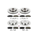 PowerStop OE Stock Replacement Low-Dust Ceramic Brake Pad and Rotor Kit