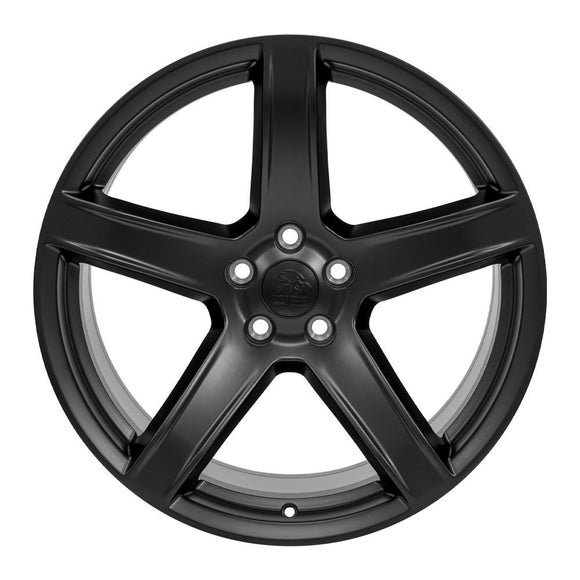 20" Replica Wheel DG22 Fits Dodge Challenger 20x9.5 Satin Black Wheel