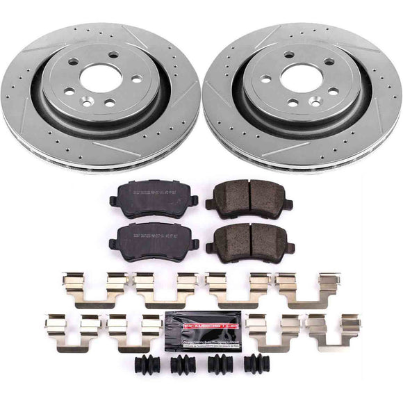 PowerStop Z23 Daily Driver Carbon-Fiber Ceramic Brake Pad and Drilled & Slotted