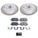 PowerStop Semi-Coated Rotor and Low-Dust Ceramic Brake Pad Kit