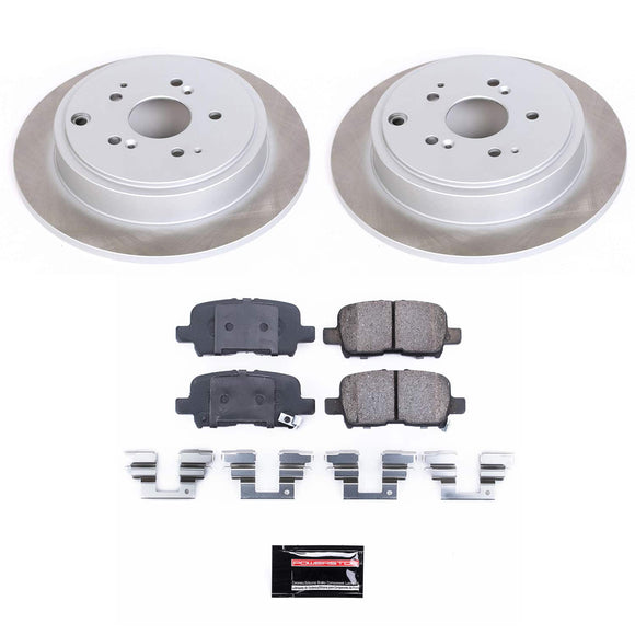 PowerStop Semi-Coated Rotor and Low-Dust Ceramic Brake Pad Kit