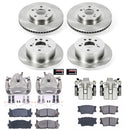 PowerStop OE Stock Replacement Low-Dust Ceramic Brake Pad, Rotor and Caliper Kit